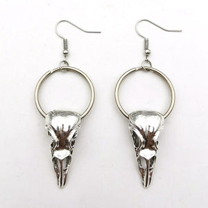 Crow Poe Shaped Earrings