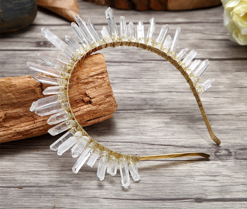 Natural Crystal Crown