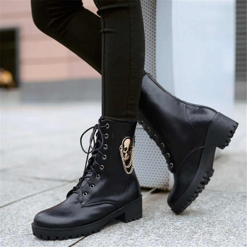 Chain Skull  Boots