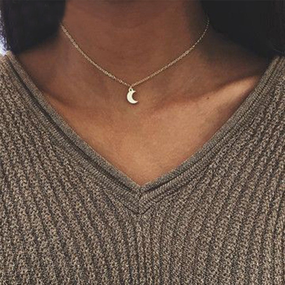 Tiny Moon Necklace