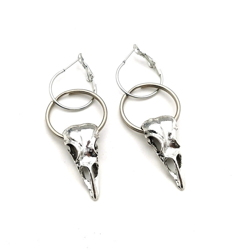 Crow Poe Shaped Earrings