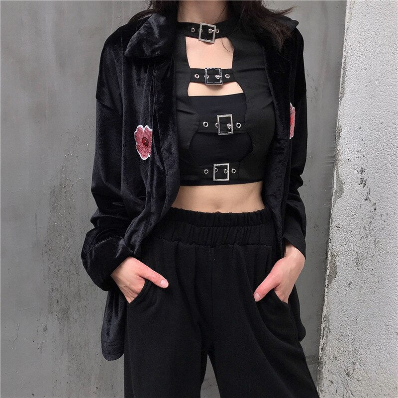 Crop Top With Buckles