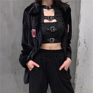 Crop Top With Buckles