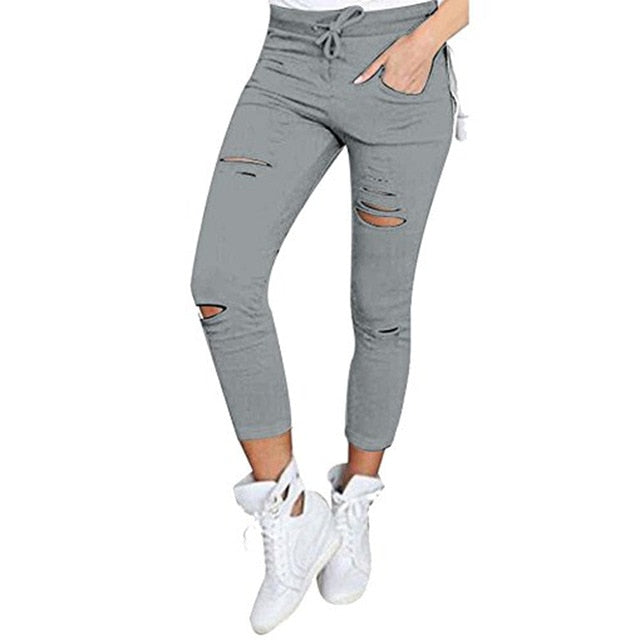 Skinny Fit Ripped Jeans