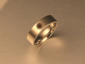 Sun And Moon Silver Ring