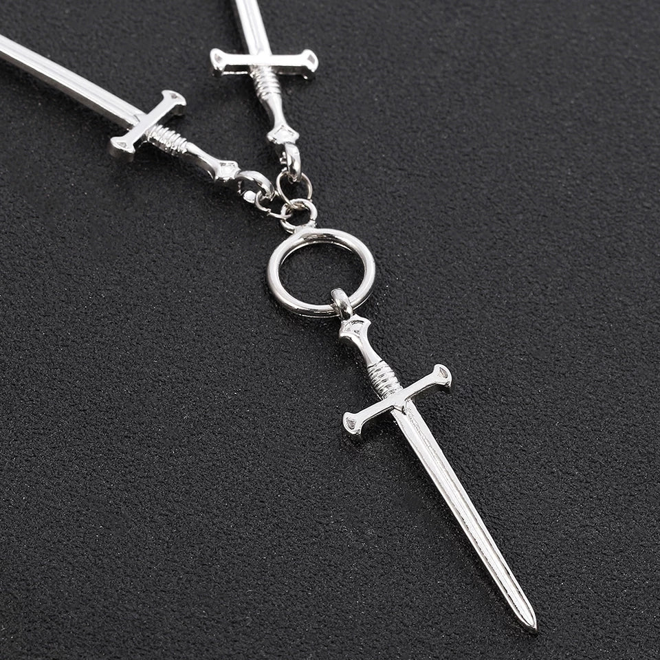 Three Swords Choker Necklace