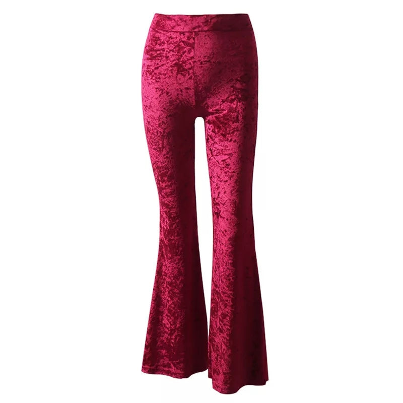 Velvet Flare Trousers