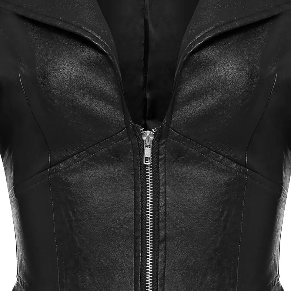 Black Leather Coat