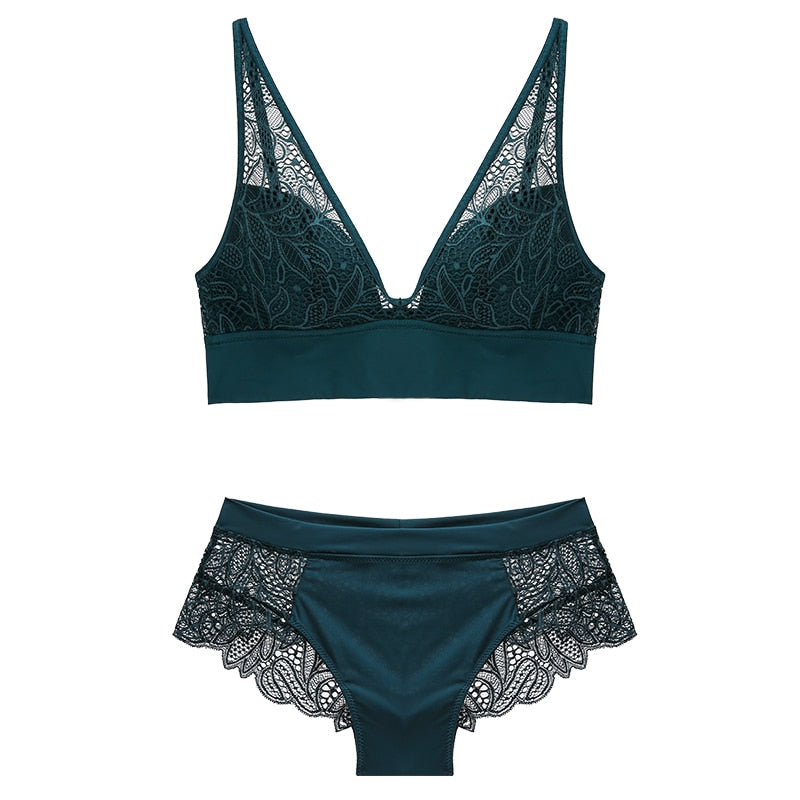 Lace Mesh Lingerie Set