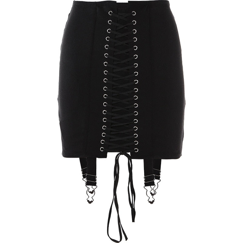 Tie Up Mini Skirt