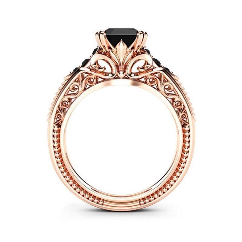 Zircon Ring In Rose-Gold