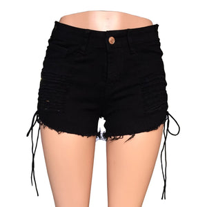 Side Lace Up Shorts