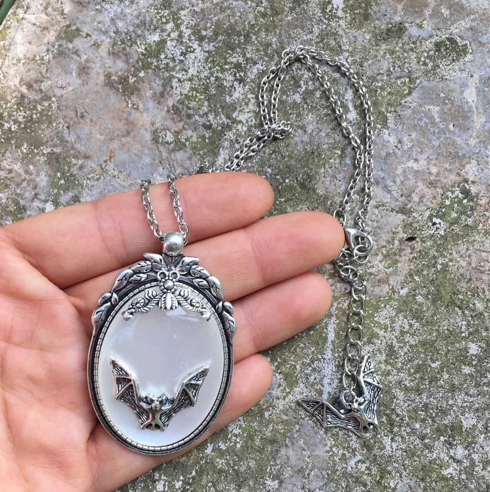 Bat Framed Necklace