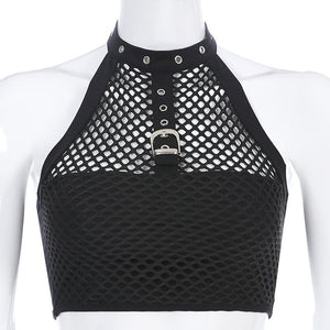 Fishnet Crop Top