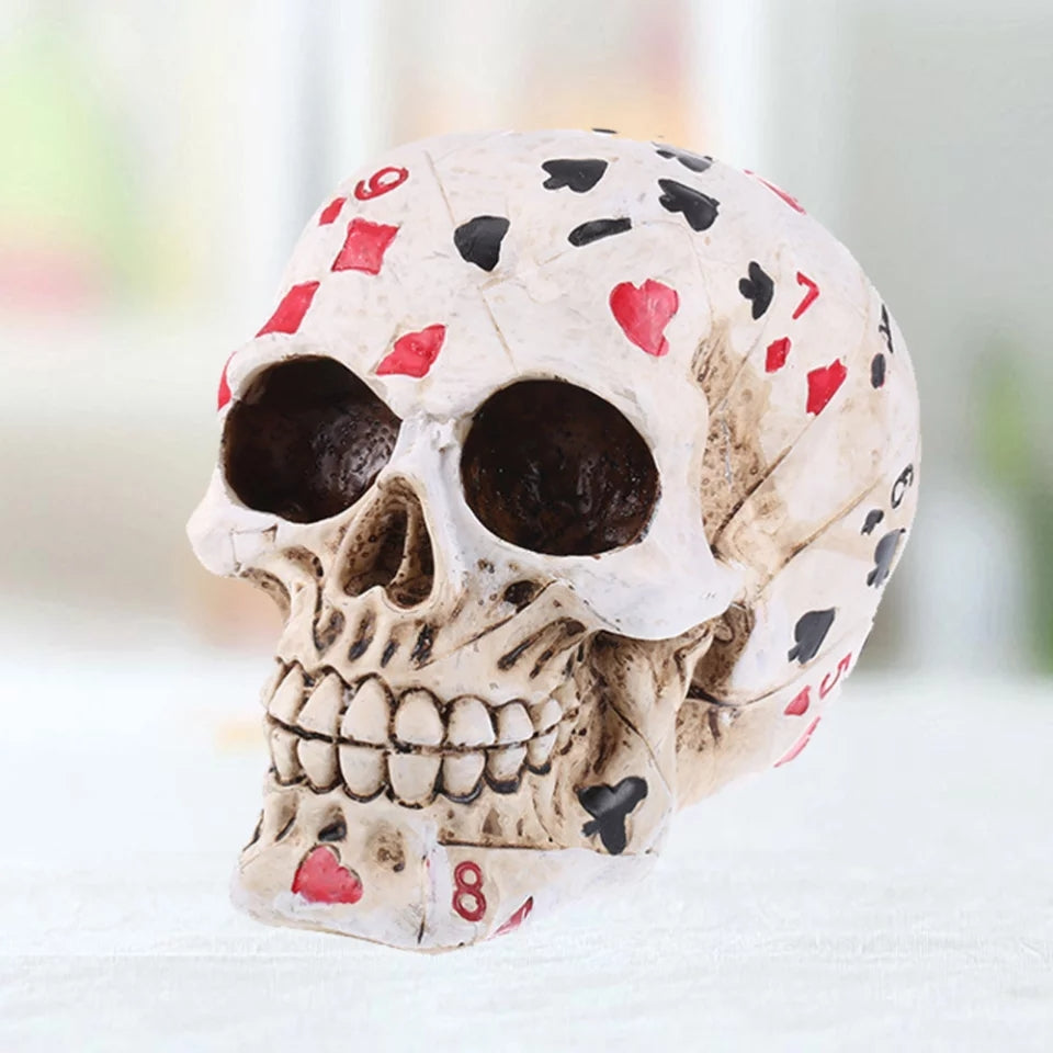 Poker Skull Shaped Ornament