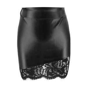 Lace and Leather Skirt (2 styles)