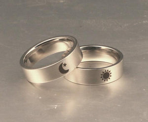 Sun And Moon Silver Ring