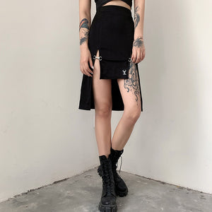 Double Slit Mini Skirt