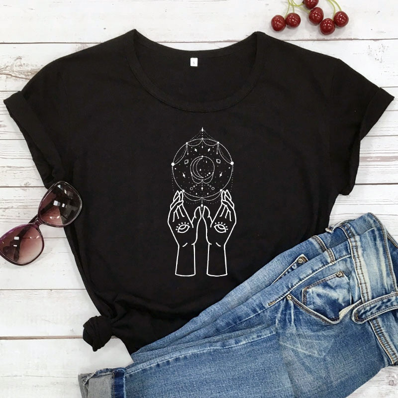 Witch Hands Print T-Shirt