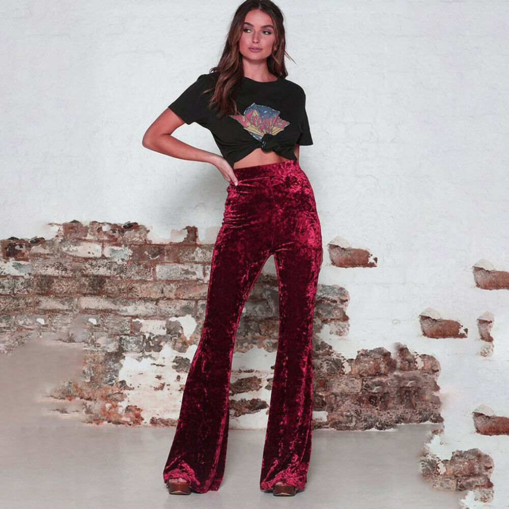 Velvet Flare Trousers