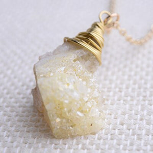 Druzy Crystal Necklace