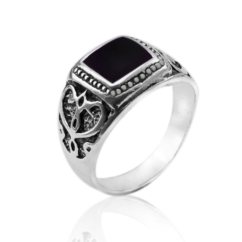 Square Stone Signet Ring