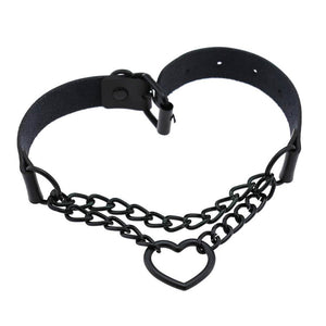 Hanging Heart Choker Necklace