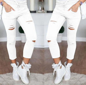 Skinny Fit Ripped Jeans