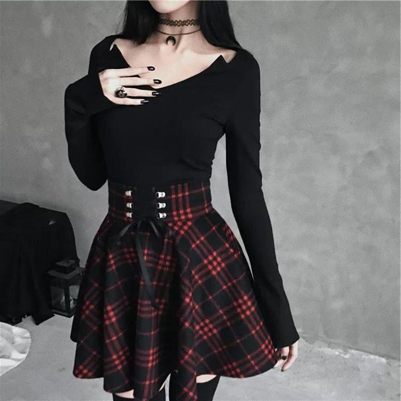 Plaid Mini Skirt