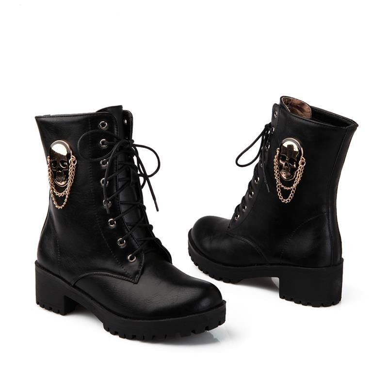 Chain Skull  Boots