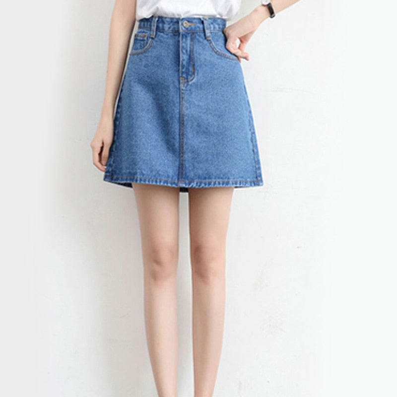 Mini Jean Skirt