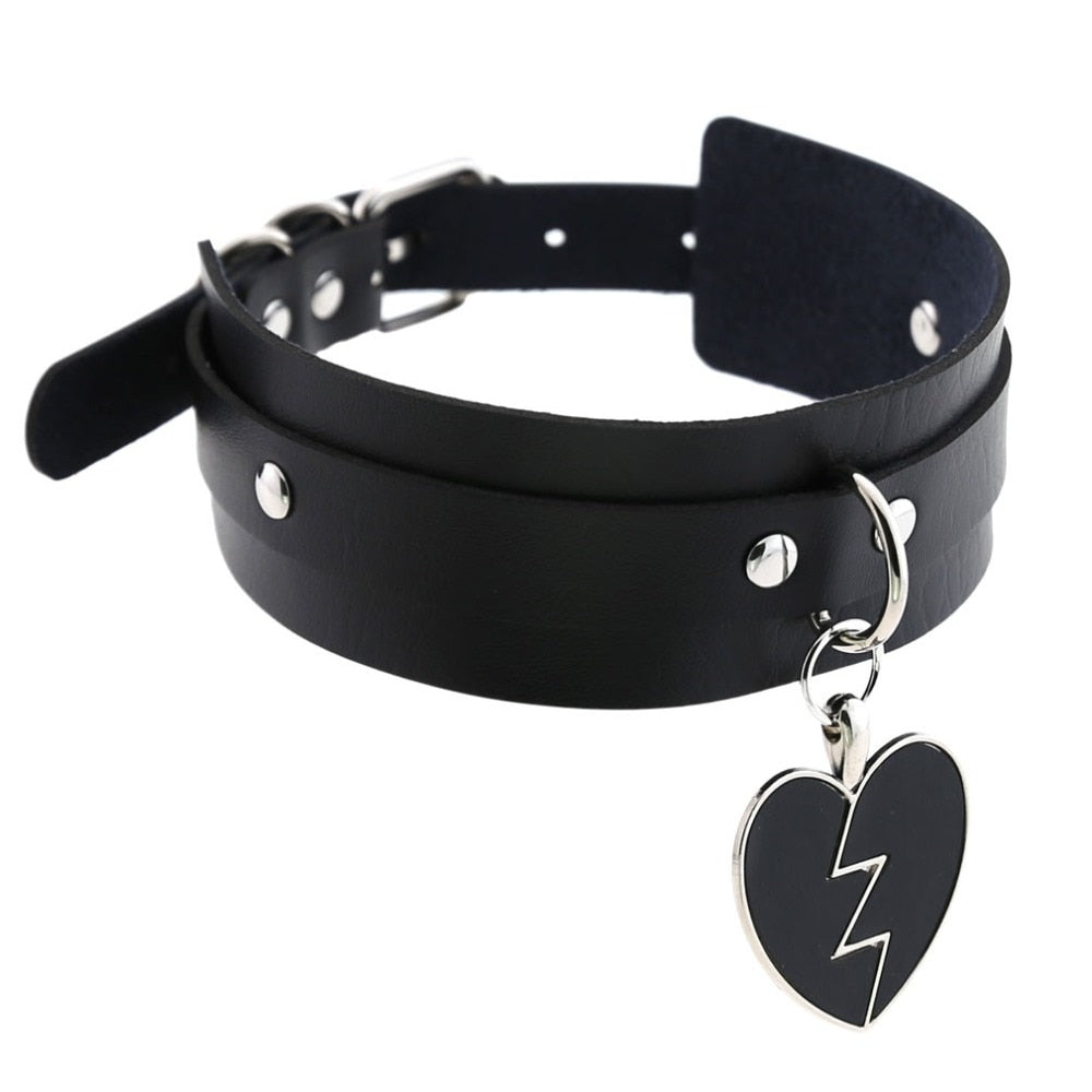 Broken Heart Choker Collar