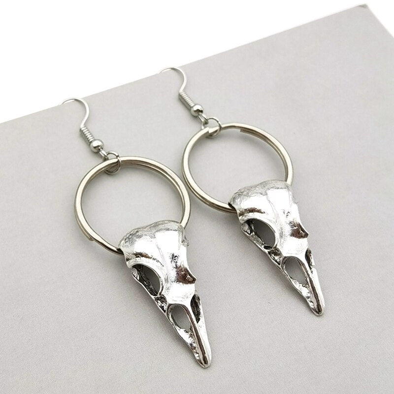 Crow Poe Shaped Earrings