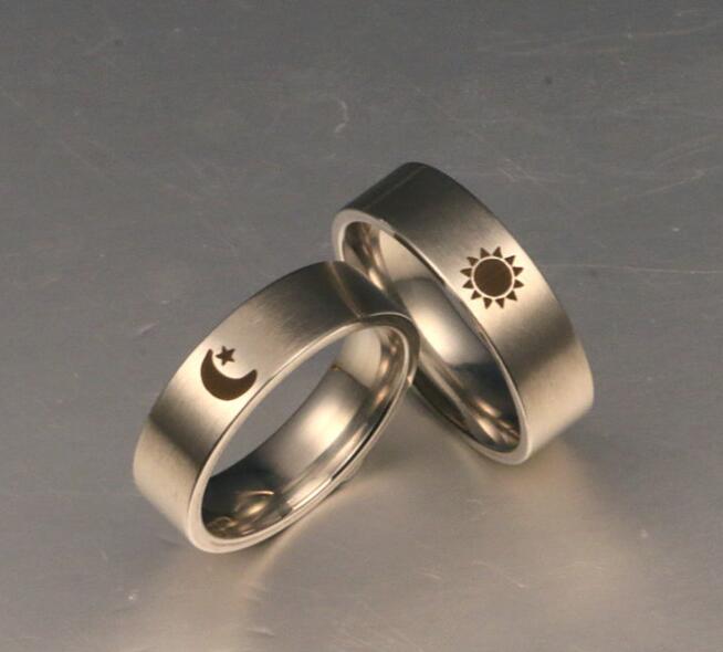 Sun And Moon Silver Ring