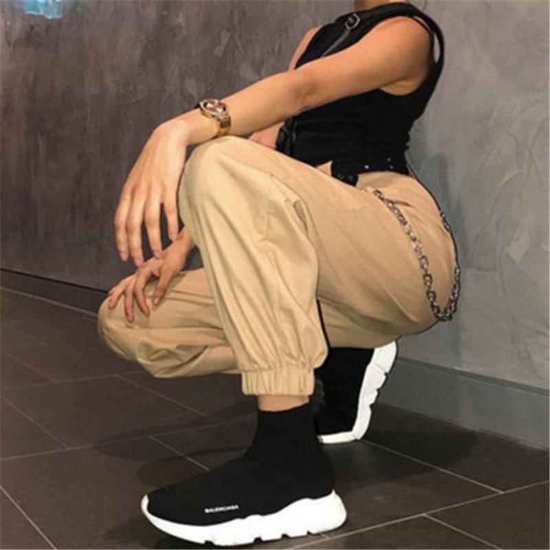 High Waist Cargo Pants