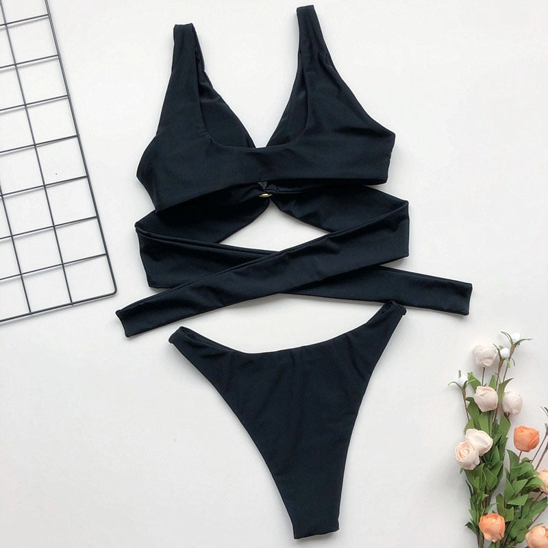 Cut Out Swimwear