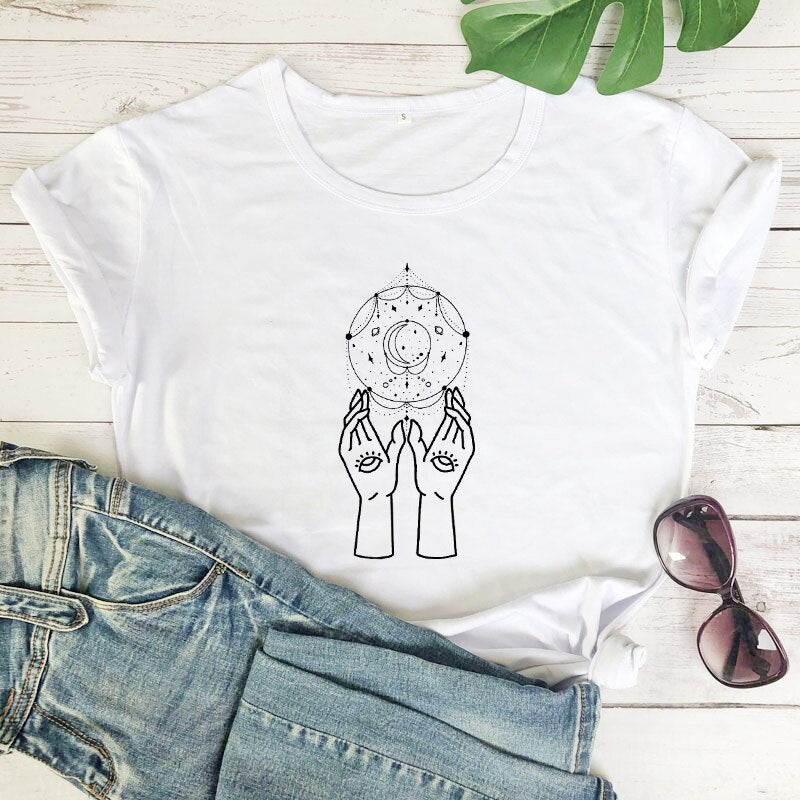 Witch Hands Print T-Shirt