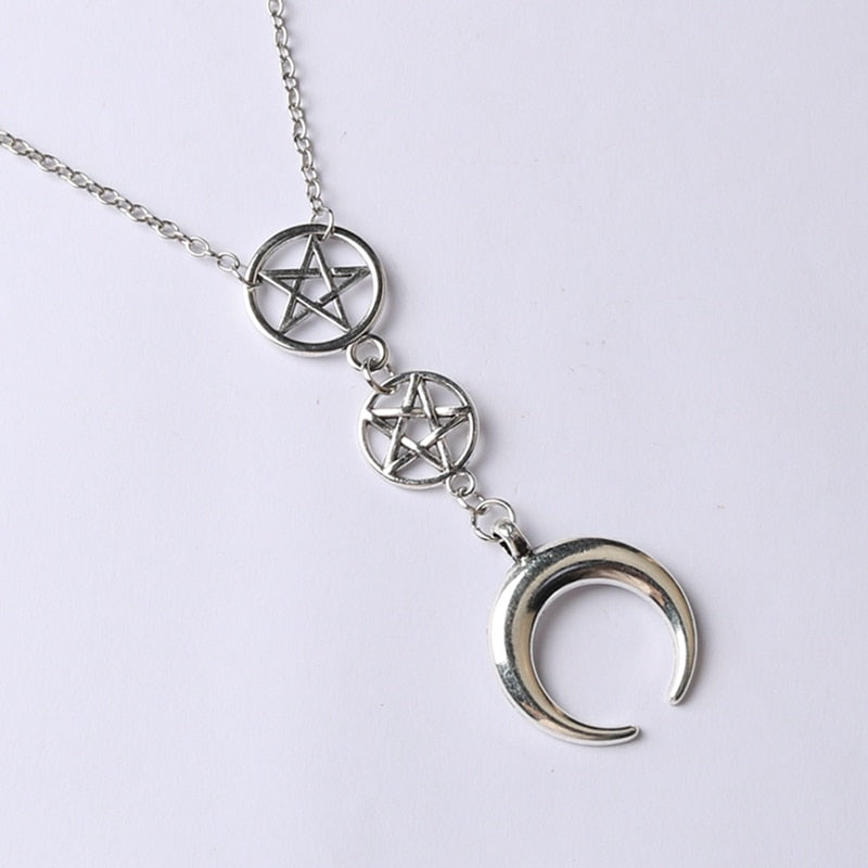 Inverted Pentagram Chain Necklace