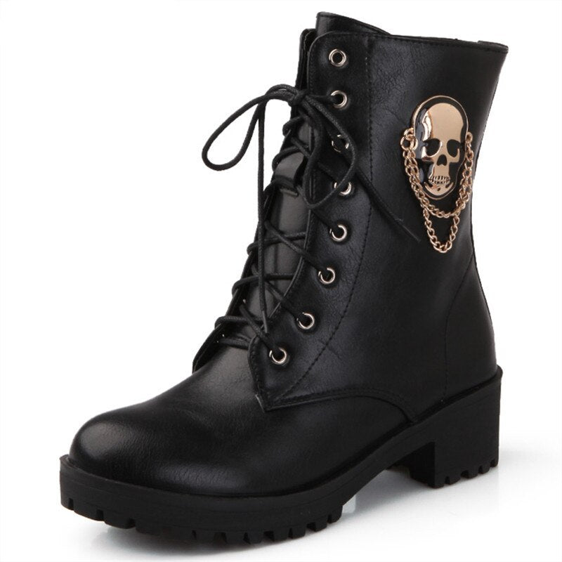 Chain Skull  Boots