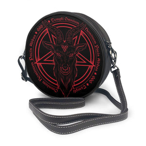 Baphomet Print Messenger Bag