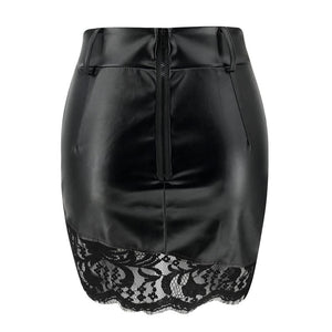 Lace and Leather Skirt (2 styles)