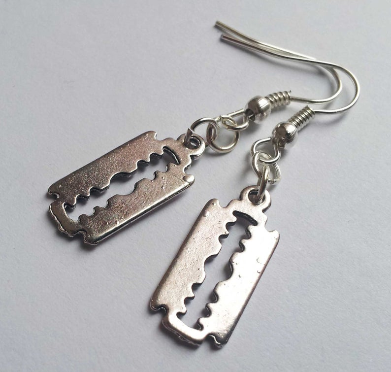 Razor Blade Earrings