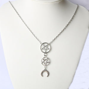 Inverted Pentagram Chain Necklace