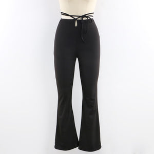 Cut Out Waist Pants