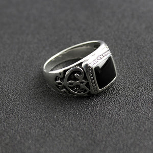 Square Stone Signet Ring