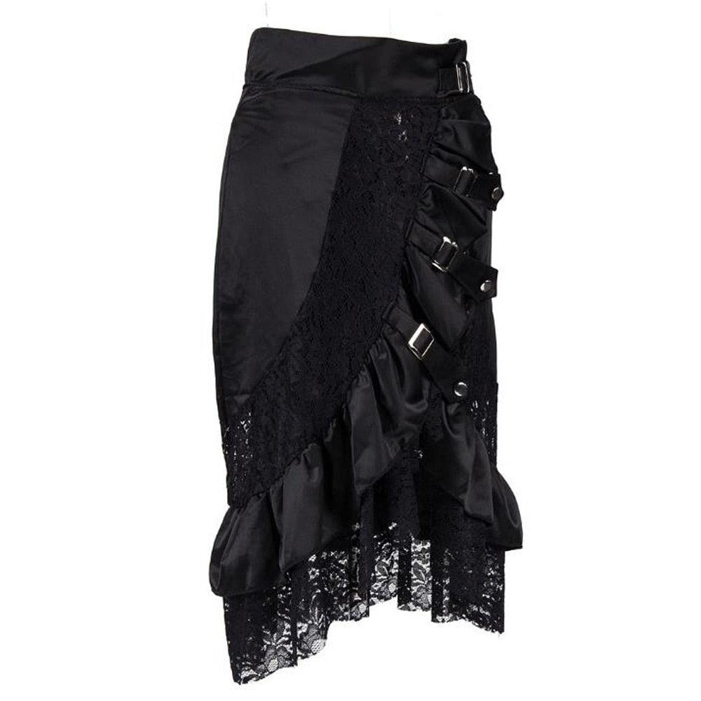 Asymmetric Victorian Style Skirt