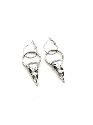 Crow Poe Shaped Earrings