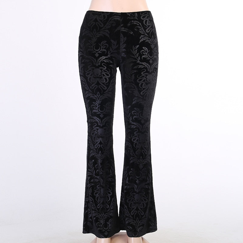 Floral Velvet Pants