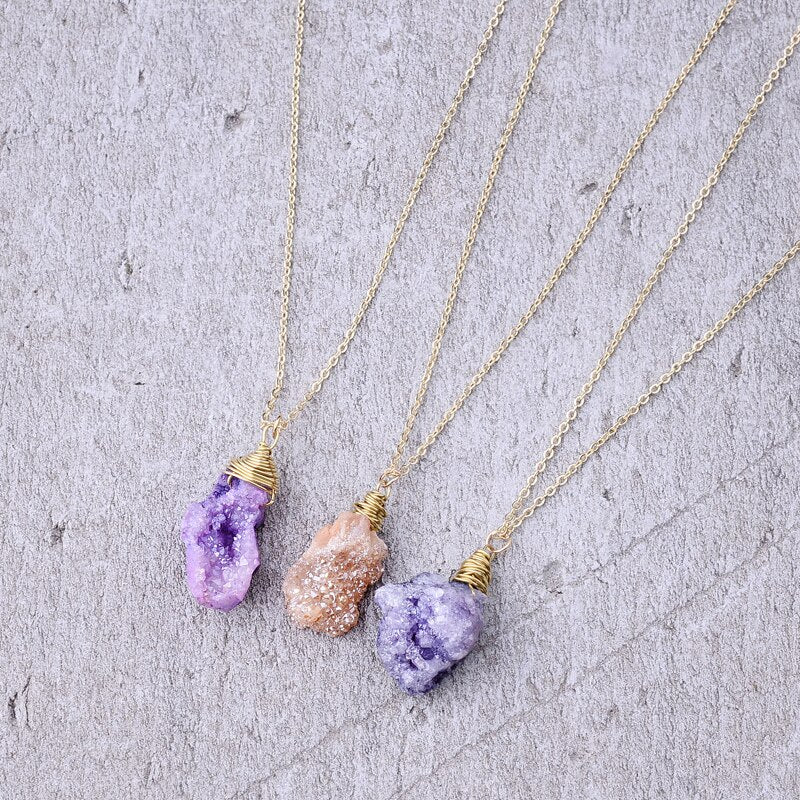 Druzy Crystal Necklace