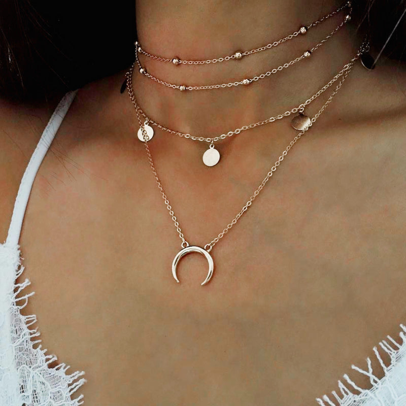 Moon Multi-layer Choker